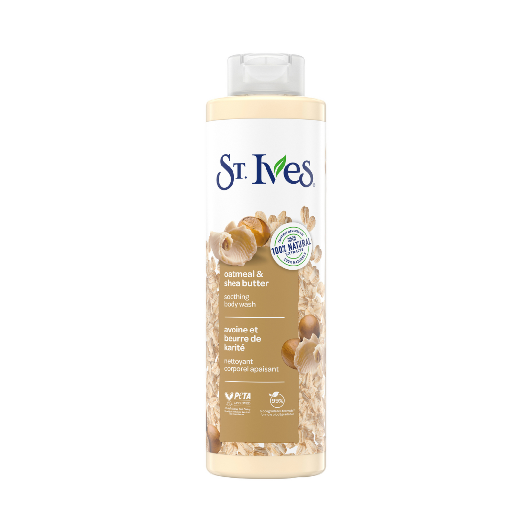 ST IVES OATMEAL N SHEA BUTTER BODY WASH 450ML